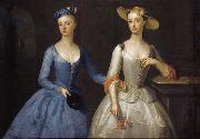 Enoch Seeman Lady Sophia and Lady Charlotte Fermor oil painting on canvas